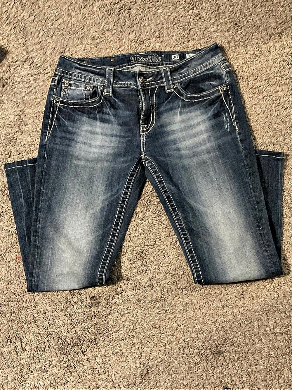 Miss Me Skinny Jeans Waist 30 Blue